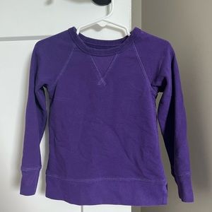 Primary sweatshirt tunic in grape.